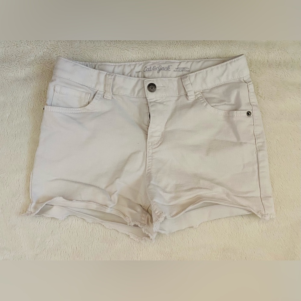 Girls White Shorts